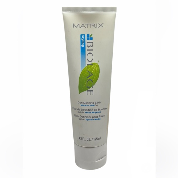 (2) Matrix Biolage Curl Defining Elixir Agave 4.2 oz Alcohol Free Curl Gel Leaf - Picture 2 of 4